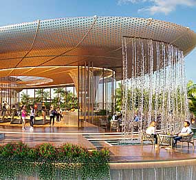 Scenic community landscapes and walkways